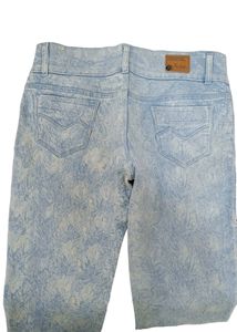 Blue Printed Women Jean