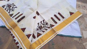 Kalamkari Saree Kerala Cotton