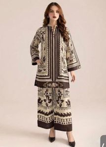Elegant Printed Kurta & Palazzo Set
