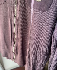 vintage Chanel Zip-Up Knit top