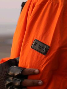 Men's Orange Bomber Jacket