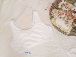 Women's White Sports Bra