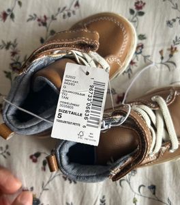 Kids Lace up-Tan Brown