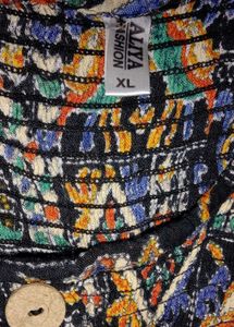 Boho Print Smocked Kurta Top