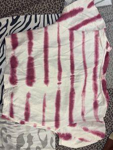 Boho Tie-Dye Twist Front Top