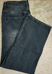 Cool vintage Wide Leg Blue Denim Jeans