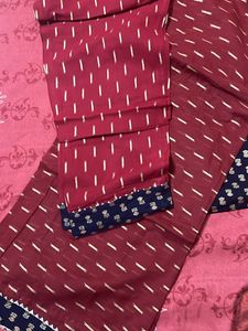 Blue And Maroon Kurta Set With Dupatta
