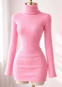 Pink Turtleneck Sweater