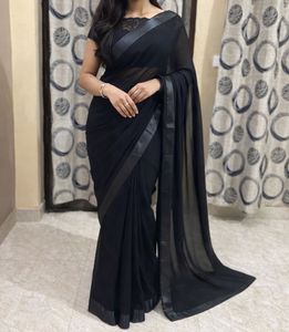 Elegant Black Saree