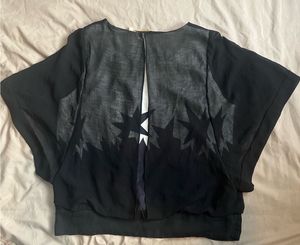 Sheer oversized top