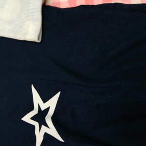 Cute Star Print Raglan Tee