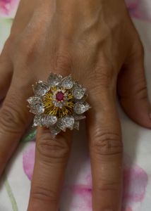 Stunning Floral Cocktail Ring