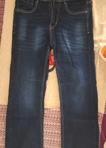 Dark Blue Denim Jeans