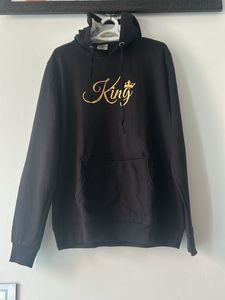 Black "King" Graphic Hoodie XL-XXL