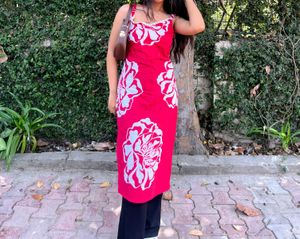 Vibrant Pink Floral Kurta