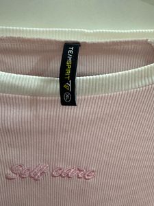 Cute Pink "Self Care" T-Shirt