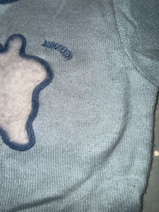 Cute Bunny Graphic Knit Top