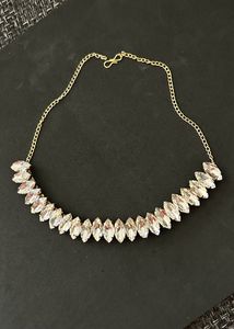 Diamond necklace set with ring