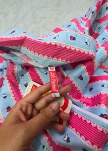 Pink &amp; Blue Printed Pajama Set | Cute Nightwear Co