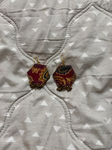 Designer Fabric Earrings