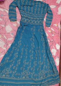 ethenic flayered gown
