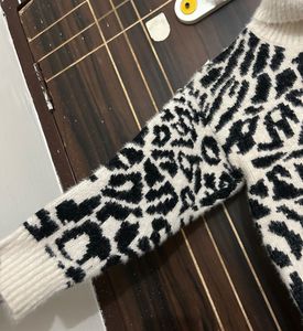 Funky Animal Print Turtleneck Sweater fo kids