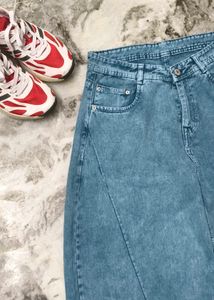 Oversized Wide Leg Light Wash Unisex Jeans