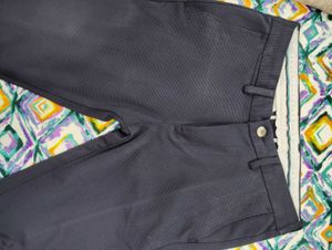Zara Slim Fit Navy Trousers