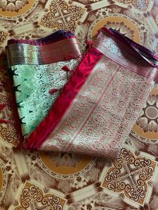 Red Ethnic Blouse with Gold Border