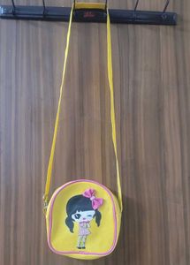 Cute Yellow Cartoon Girl Crossbody Bag