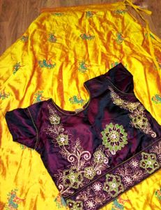 Beautiful Yellow Lehenga Choli