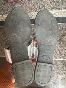 Comfy Silver Flip-Flops