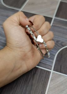 Charming Heart &amp; Crystal Bangle
