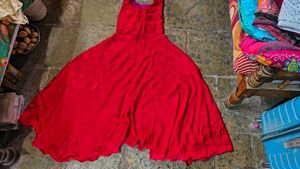 Elegant Red Flowy Maxi Dress