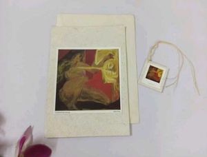 Greeting Card Blank With Matching Gift Tag
