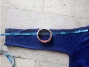 Blue Woolen Kurti With Both sides Pocket
