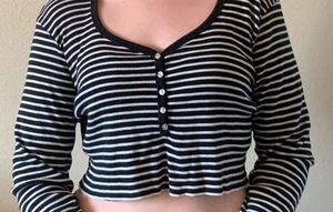 Striped Crop Top