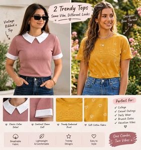 2 Trendy Tops - Same Vibe, Different Looks