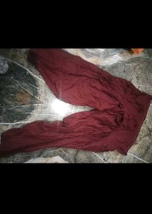 Maroon Dhoti Pants