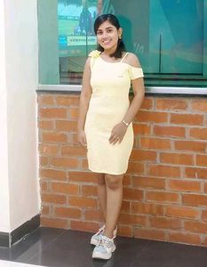 Chic Yellow Cold Shoulder Dress