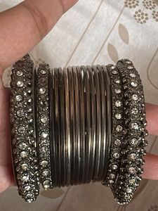 Set of Embellished Bangles