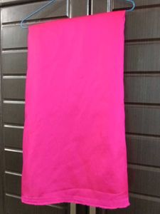 New Shining Pink Thaan Fabric For Saree, suit