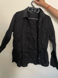 Chic Black Button-Up Shirt
