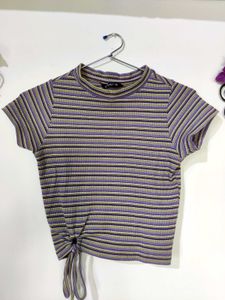 ZUDIO Striped Knit Top