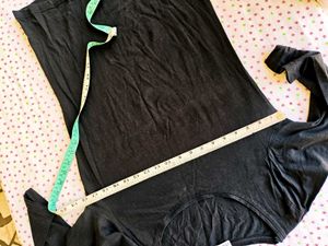 Comfy Black Top &amp; Beige trousers set