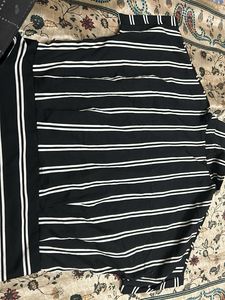 Striped Collared Button-Up Top