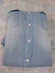 Men's Light Blue Denim Shirt