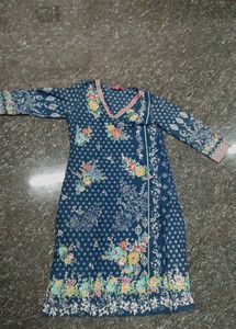 Beautiful Blue Floral Kurta