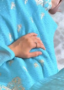 sky Blue kamiz duppta trouser sets