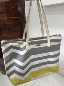 Lavie Chic Striped Tote Bag